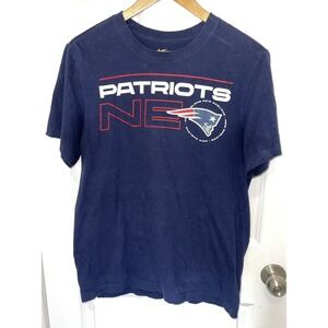 Boys The Nike‎ Tee New England Patriots Blue Youth Size Small Short Sleeve Shirt